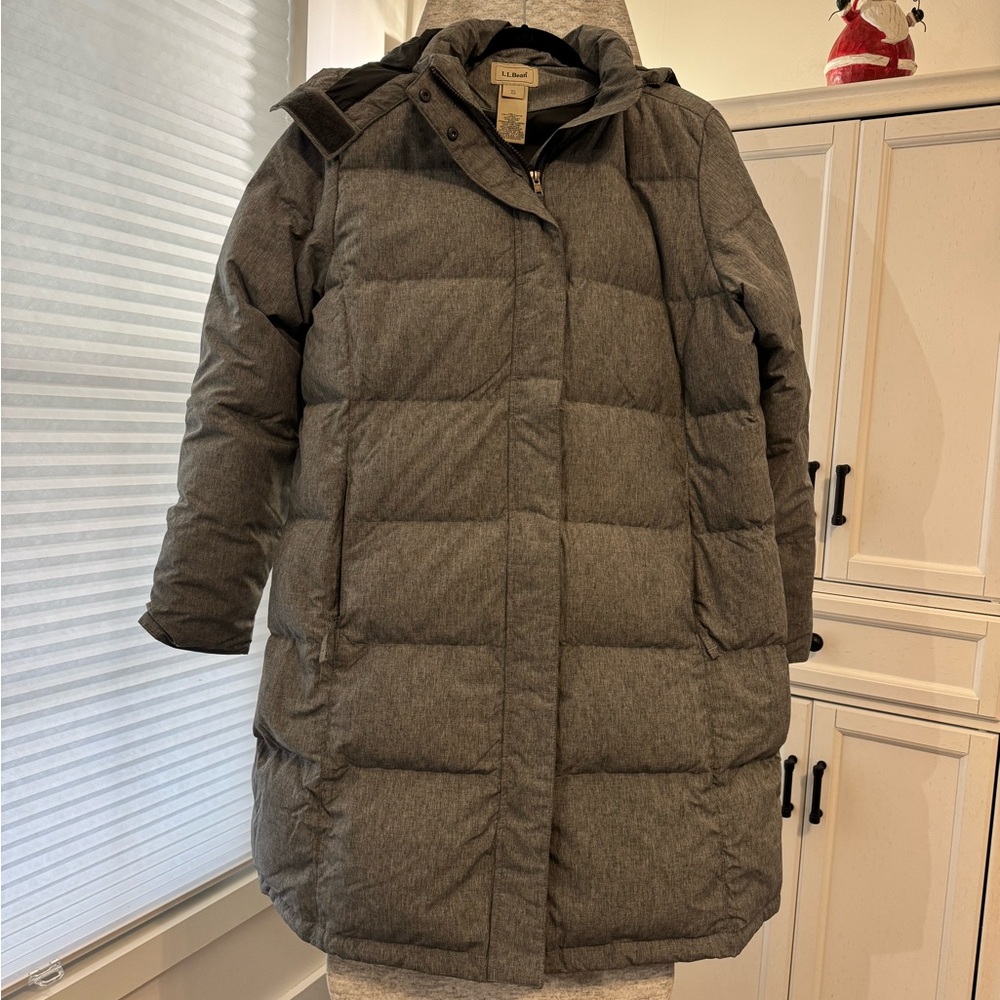 L.L. Bean Women's Charcoal Puffer Jacket